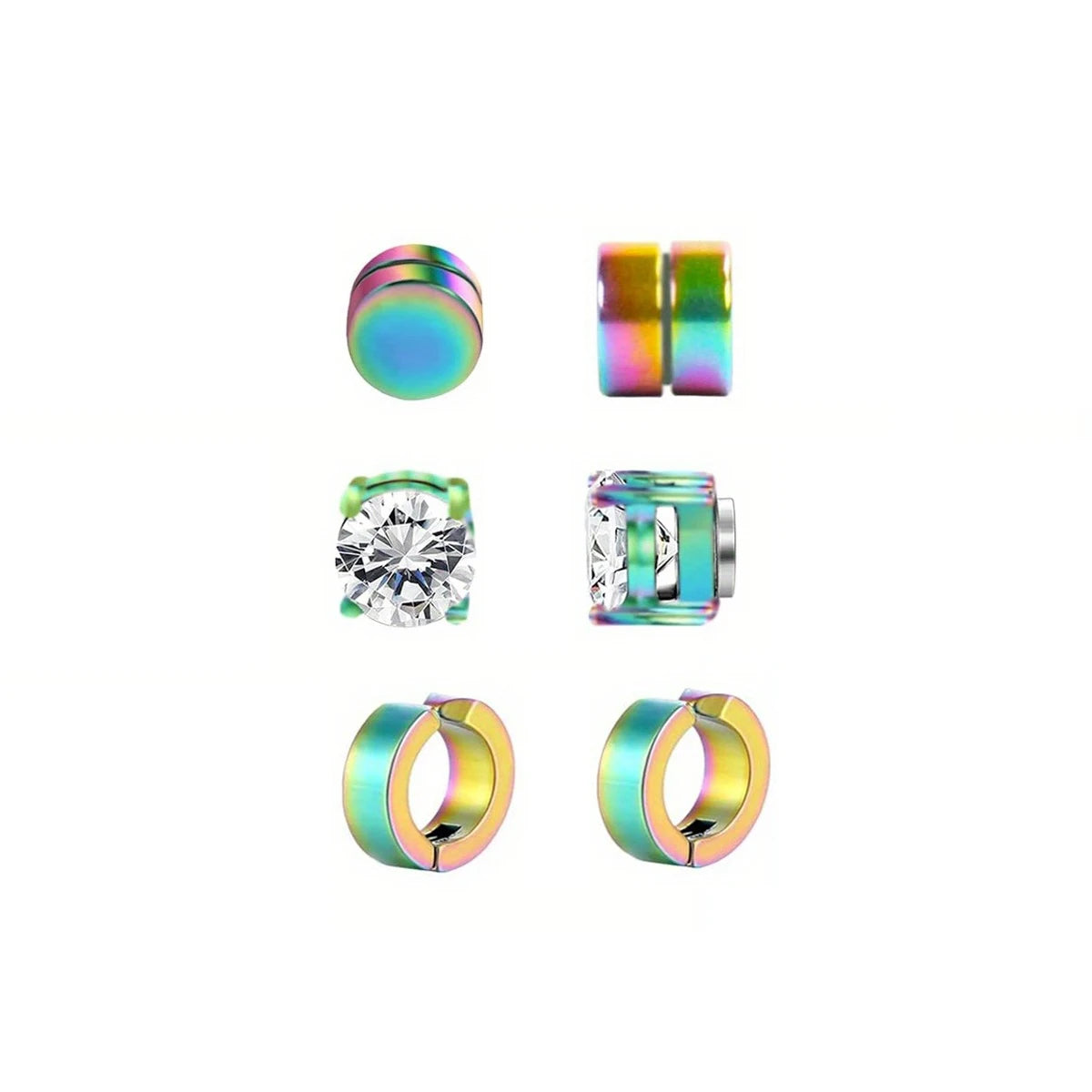 Magnetische Edelstahl Ohrringe  Männer und Frauen