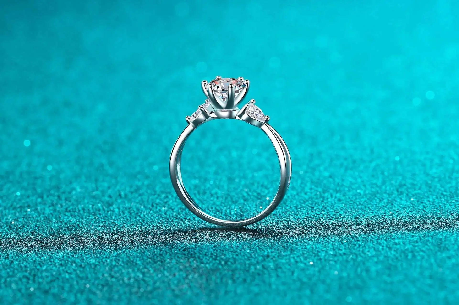 Luxus Moissanit-Solitärring – 1ct – Frauen