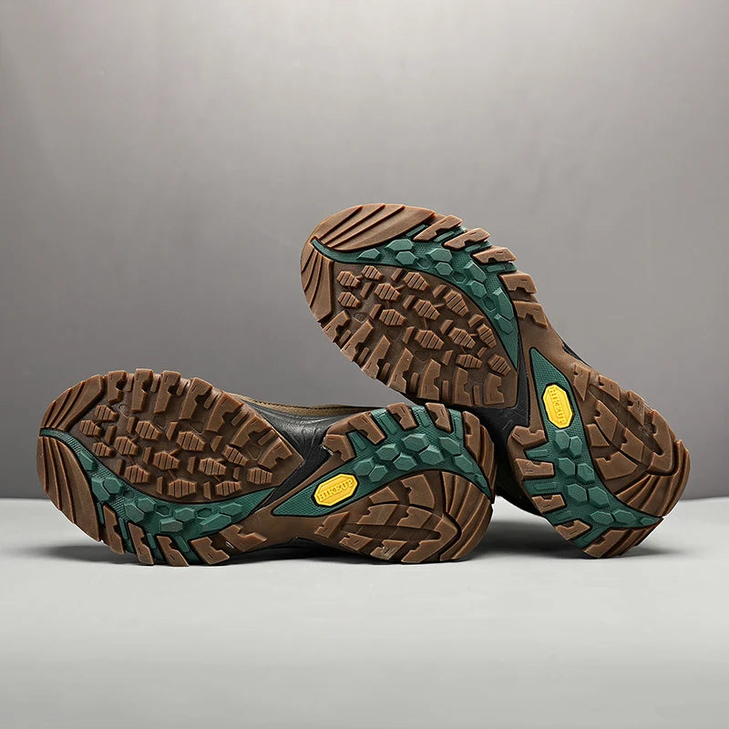 HIKEUP High-Top Männer Wanderschuhe Winter Outdoor Schuhe Schnüren Rutschfeste Sport Casual Trekking Stiefel Mann Wildleder warme Schuhe