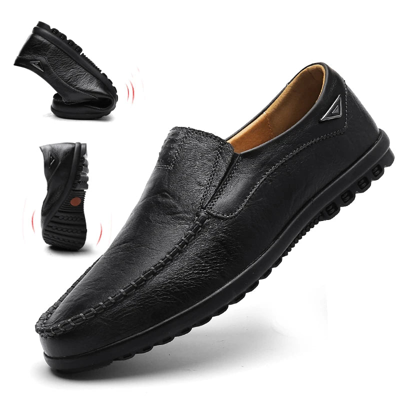 Herren Leder Loafer