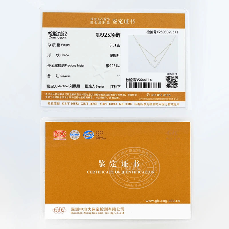 Lnngy Funkelnde 3 mm & 1,8 mm runde Moissanit-Halskette aus 925er-Sterlingsilber, modische V-förmige Halsketten für Frauen, edler Schmuck, Geschenk