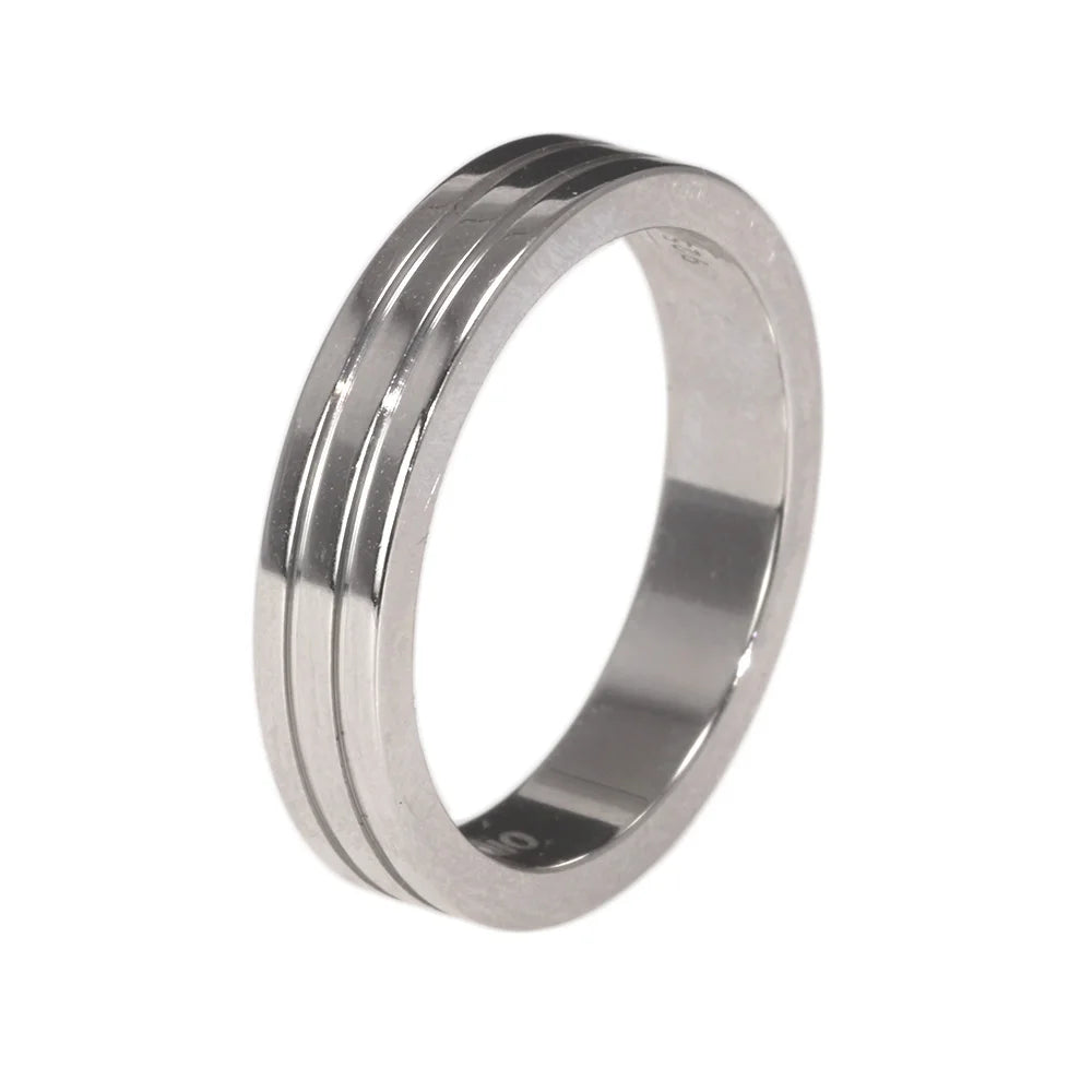 925er Sterling Silber Paar-Ringe – Minimalistisches Design & Glänzend Poliert