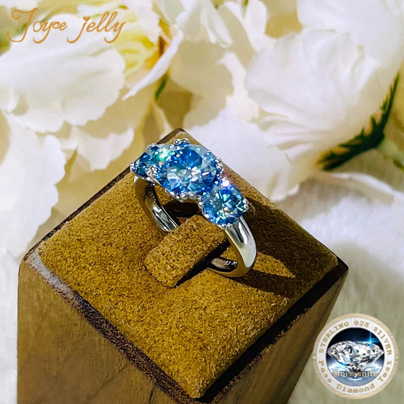 Moissanit Diamantring Silber