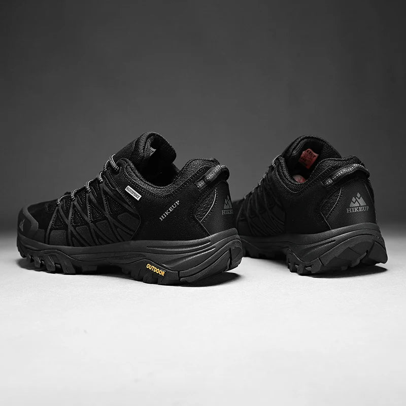 HIKEUP Modische Outdoor-Schuhe, Wandern, Herren, Sport, lässig, Bergtrekking-Stiefel, Camping-Sneaker für Herren, rutschfest, verschleißfest