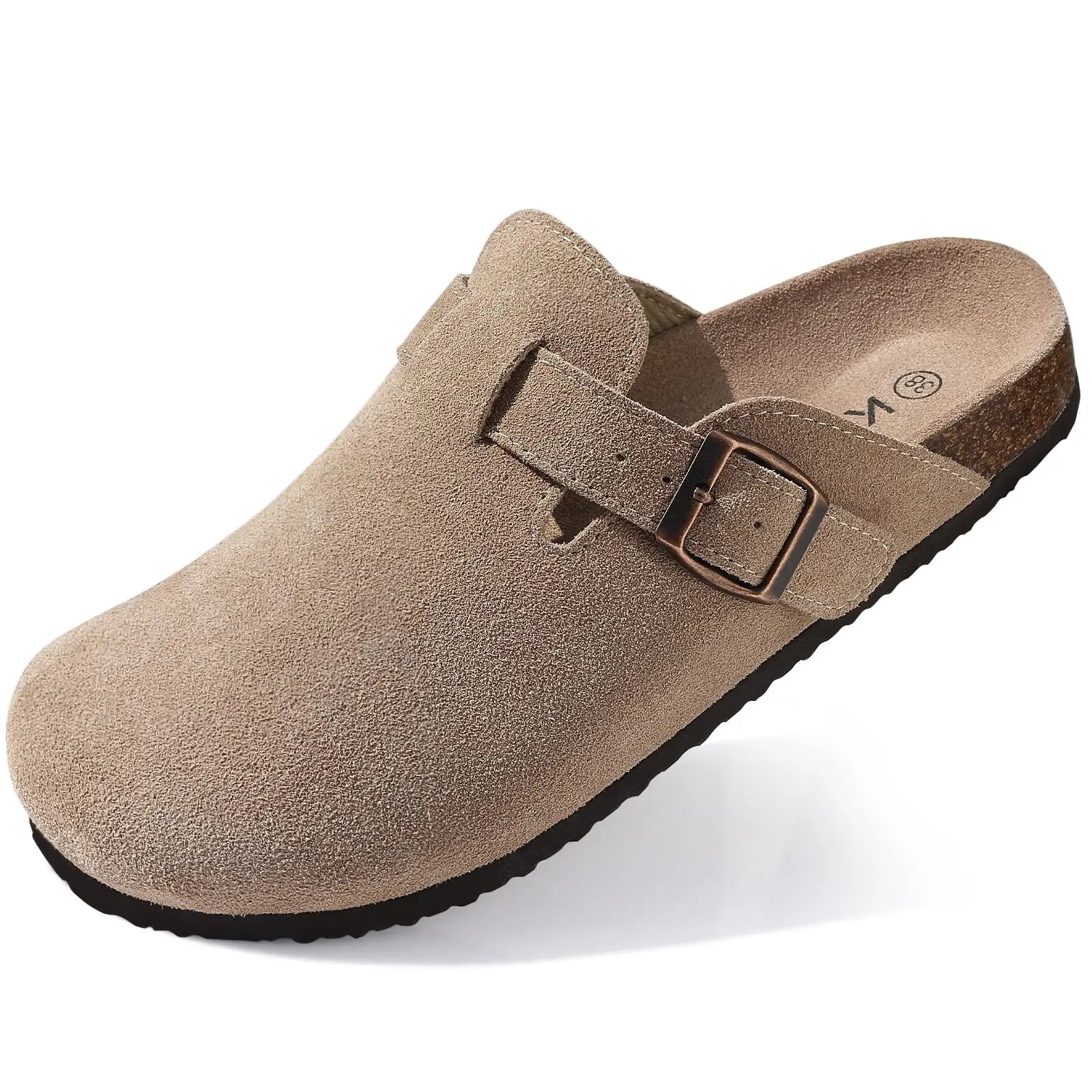 Asgard Herren Clogs mit Kork-Fußbett