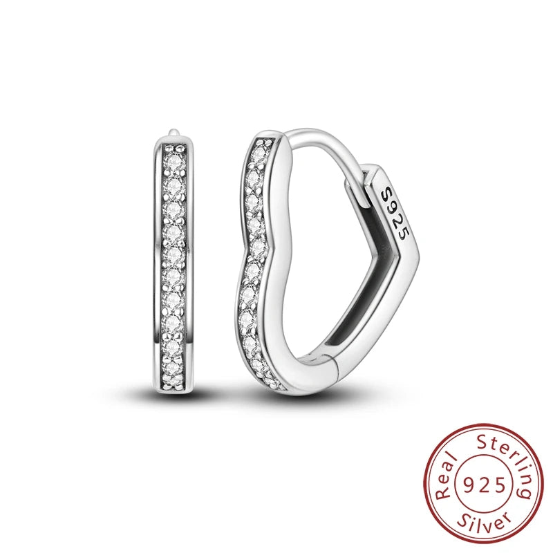 2025 neue 925 Sterling Silber Ohrringe Einfache Bogen Erdbeere Schmetterling Creolen für Hochzeit Party Frauen Schmuck Mädchen