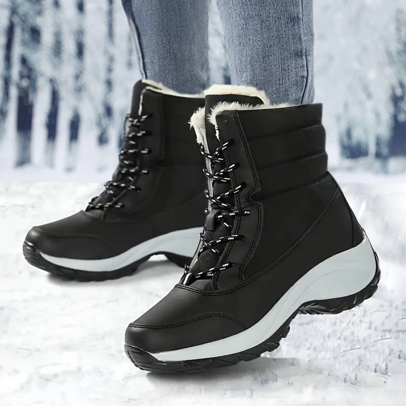 Damen Winter-Plateau-Schneestiefel