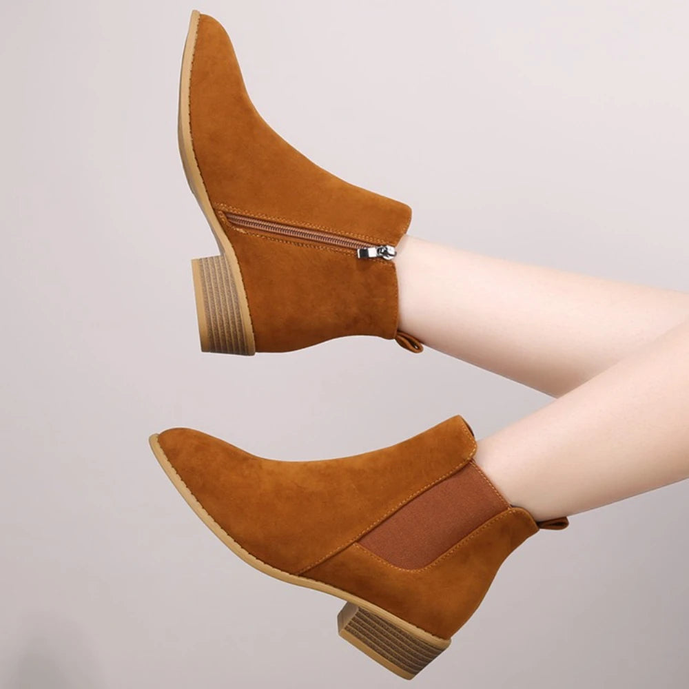 Damen Wildleder-Stiefeletten