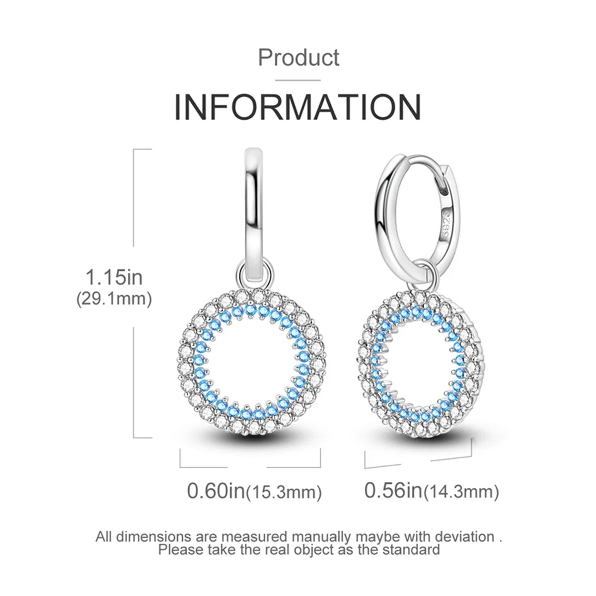 Heißer Verkauf 925 Sterling Silber Klassische Multi Ring Ohrringe Serie Tropfen Ohrringe Für Frauen Party Feines Geschenk Elegante Geburtstag Schmuck