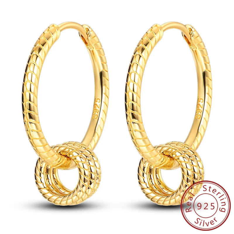 Neue Creolen aus 925er-Sterlingsilber, Gold, Gold, funkelnde Sonne, Mond, Stern, Ohrringe, Ohrstecker, Tropfen für Frauen, Mädchen, Party, edler Schmuck, Geschenk