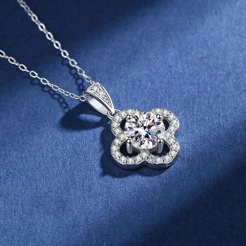 Joyce Kelly 925 Sterling Silber Moissanit Anhänger