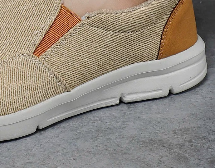 Herren Leinwand Loafers