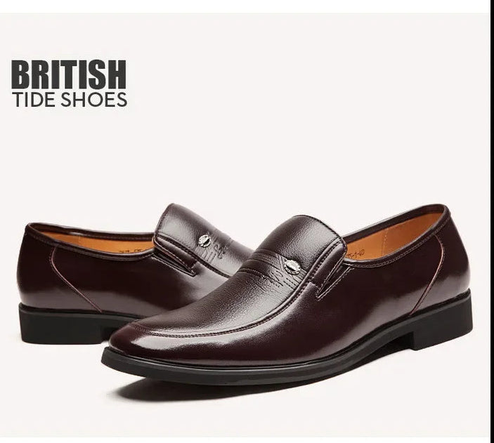 Herren Leder Loafers