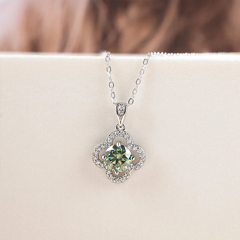 Joyce Kelly 925 Sterling Silber Moissanit Anhänger