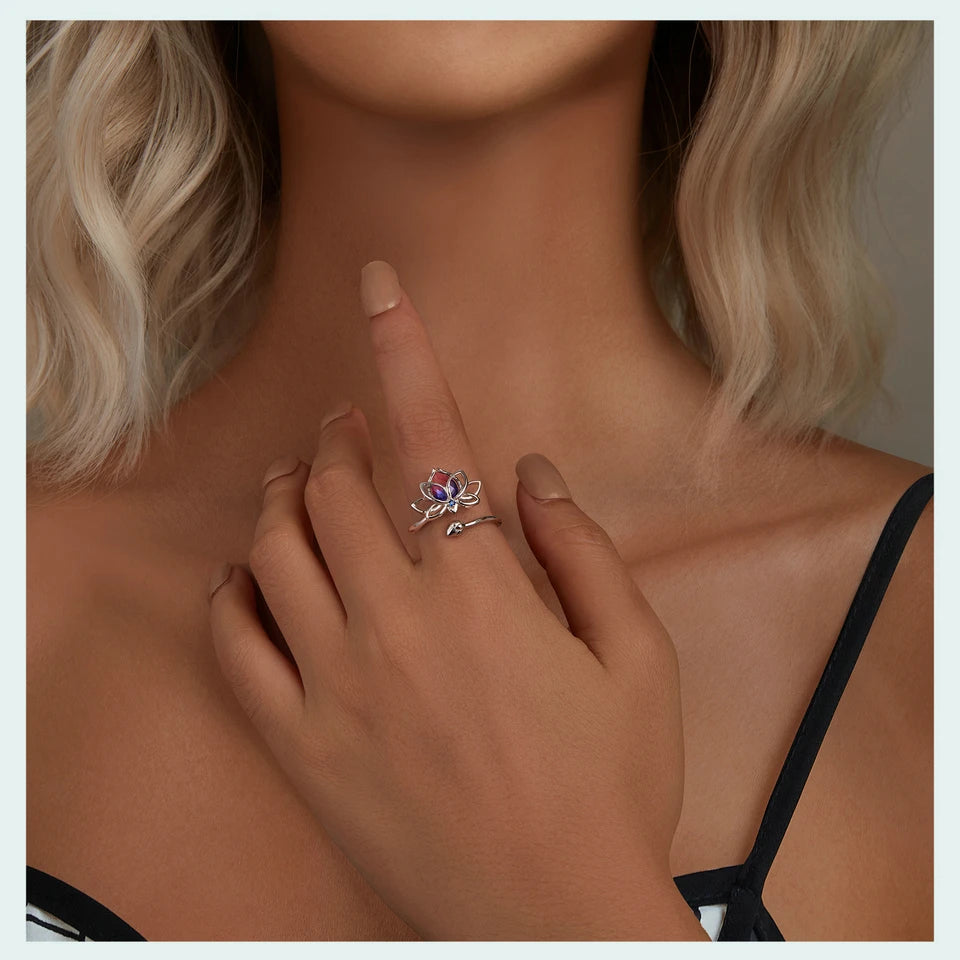 Kristallring Silber 925 Sterling