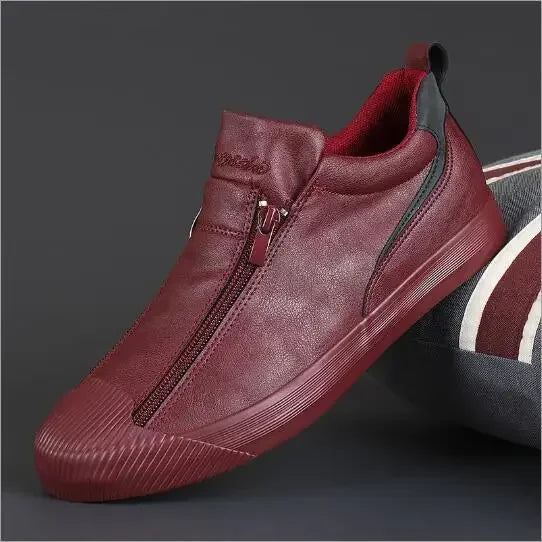 2023 neue Herbst männer Trendy Turnschuhe Leder Weiche Sohle Männer Schuhe Größe 38-44