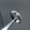 925er Sterlingsilber Drehbarer Diamantring
