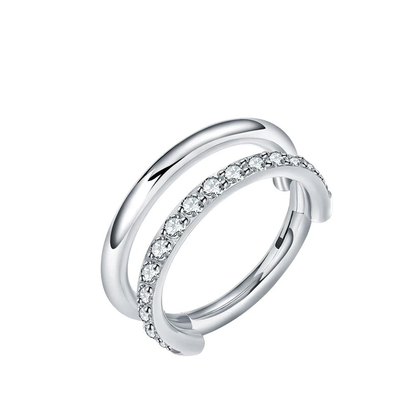 ASTM F136 Titan Antiallergisch Septum Piercing Nasenring Tragus Knorpel Ohrring Lip Stud Zirkon Clicker Hoop Körperschmuck 16G