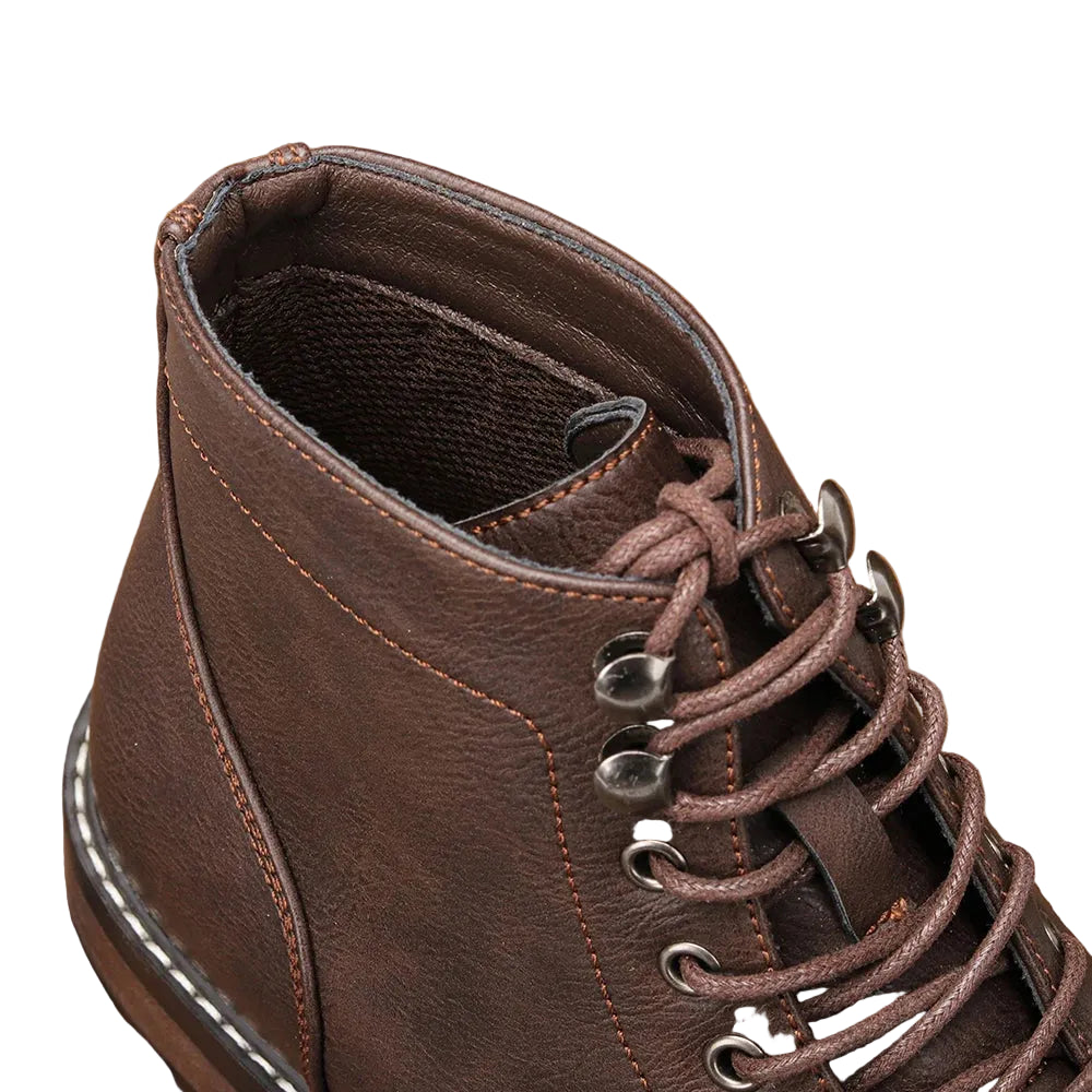 Klassische Herren Leder Stiefeletten – Bequeme Frühjahrs Mode