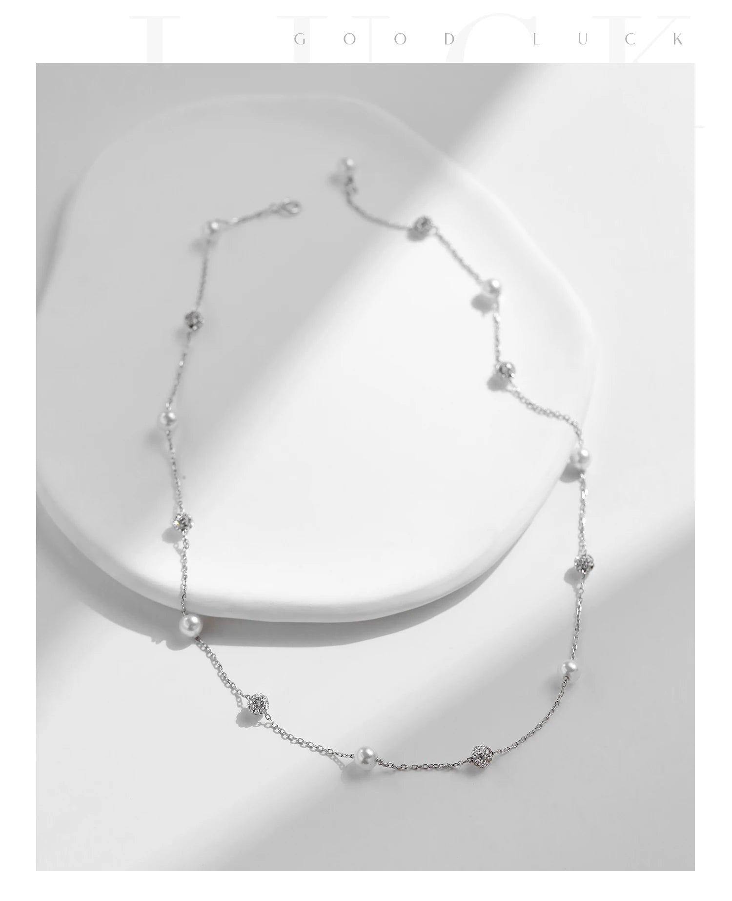 Modian Sterling Silber Zirkon Perlen & Perlenkette Halsketten Anhänger für Frauen edlen Schmuck Valentinstag Geschenke