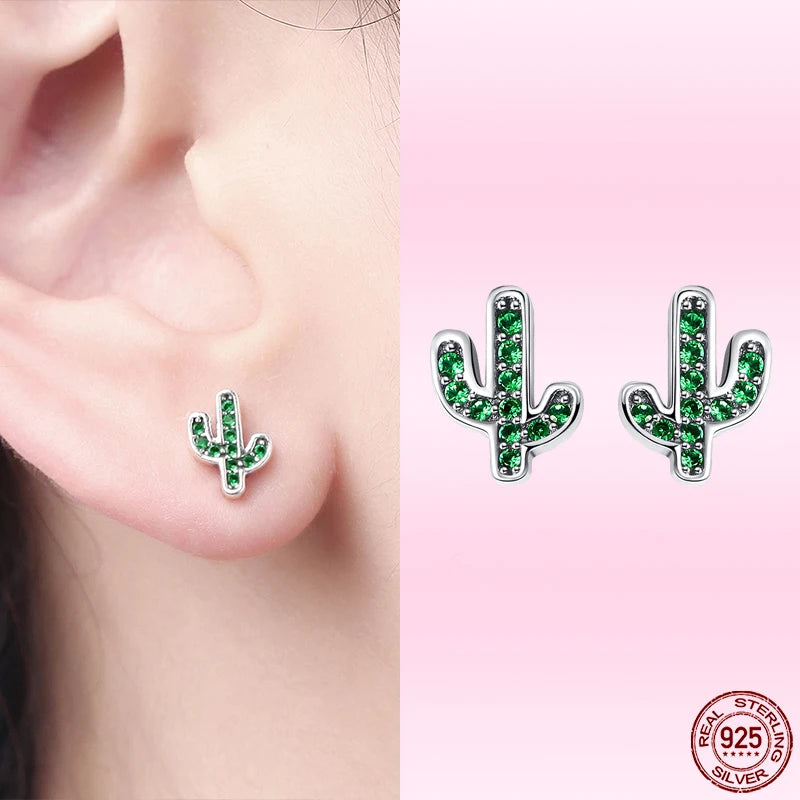 Bamoer Luxus-Ohrringe für Mädchen aus 925er-Sterlingsilber, Regenbogen-Schmetterling, niedlich, schick, lustig, Ohrstecker, Original für Damen, Party, edler Schmuck