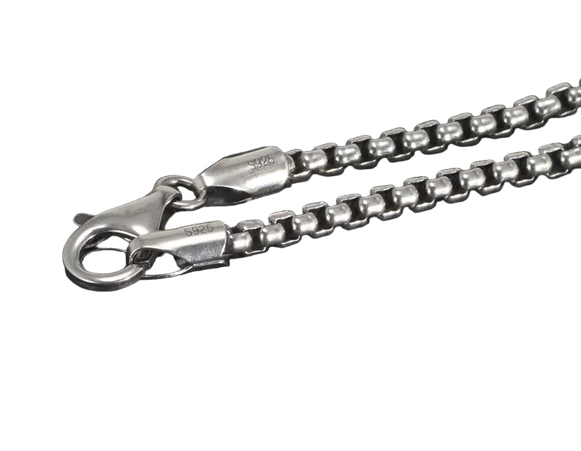 Echtes 925 Sterling Silber HalsketteUnisex