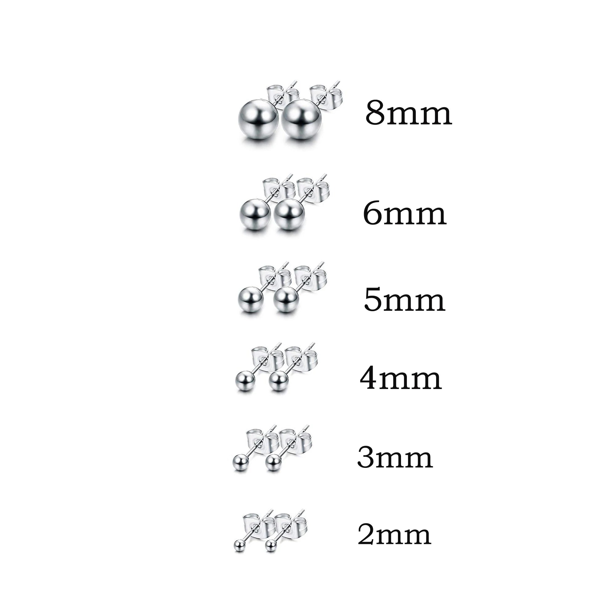 Edelstahl Ohrstecker Unisex