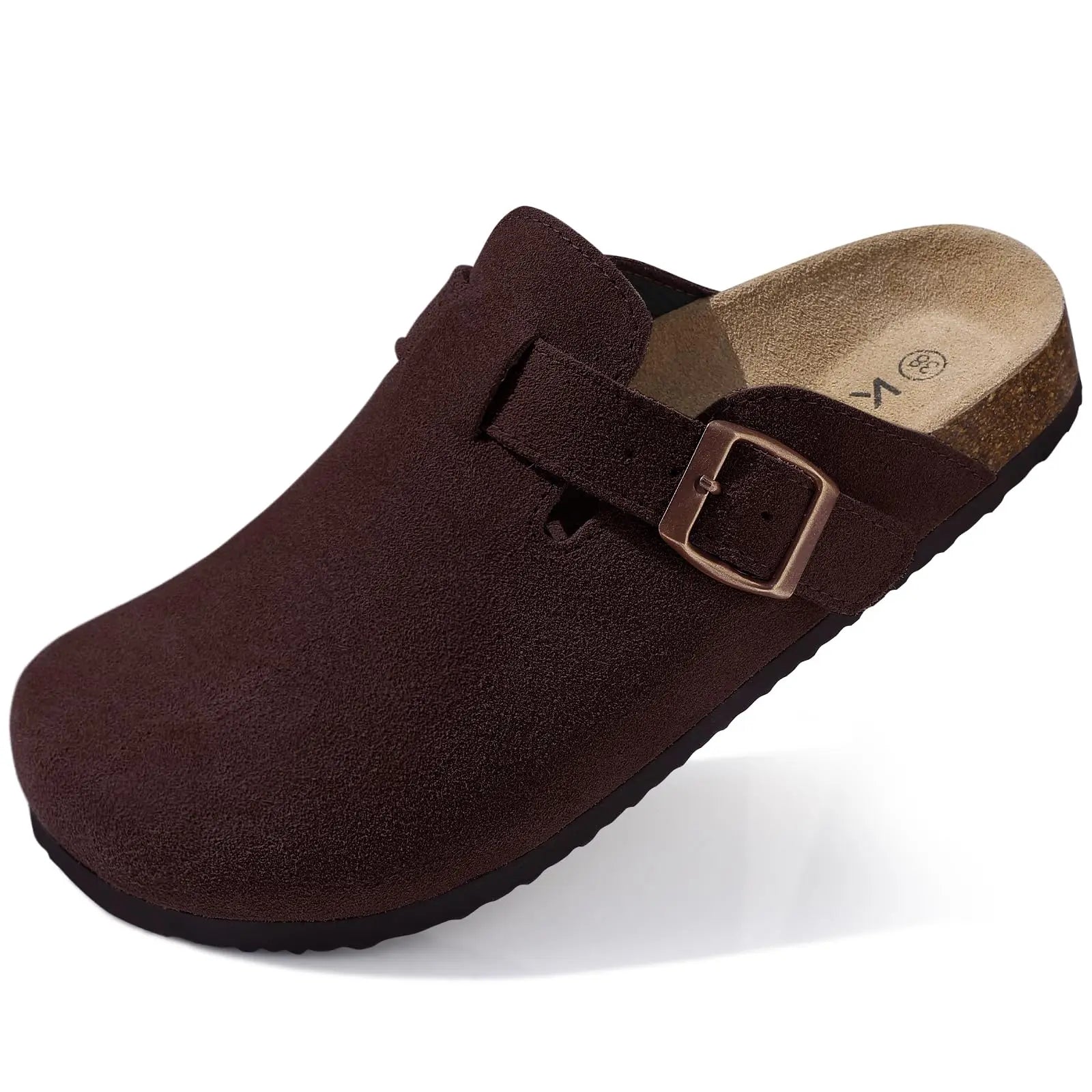 Asgard Herren Clogs mit Kork-Fußbett