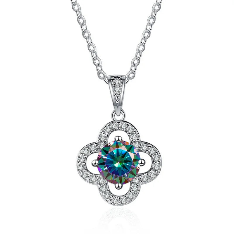 Joyce Kelly 925 Sterling Silber Moissanit Anhänger