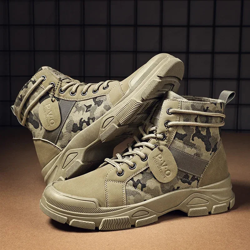 Herbst-Stiefel für Männer – Camouflage High Top