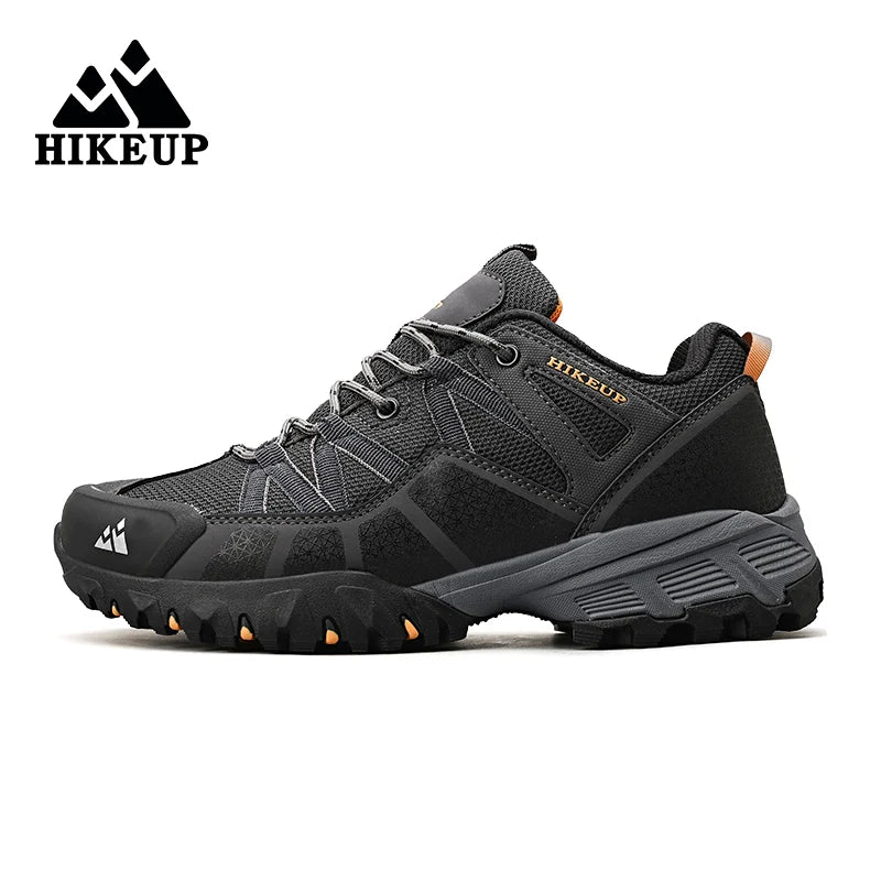 HIKEUP Atmungsaktive Dämpfung Rutschfeste Turnschuhe Herren Wanderschuhe Laufen Trekking Turnschuhe Outdoor Bergsportschuhe für Männer