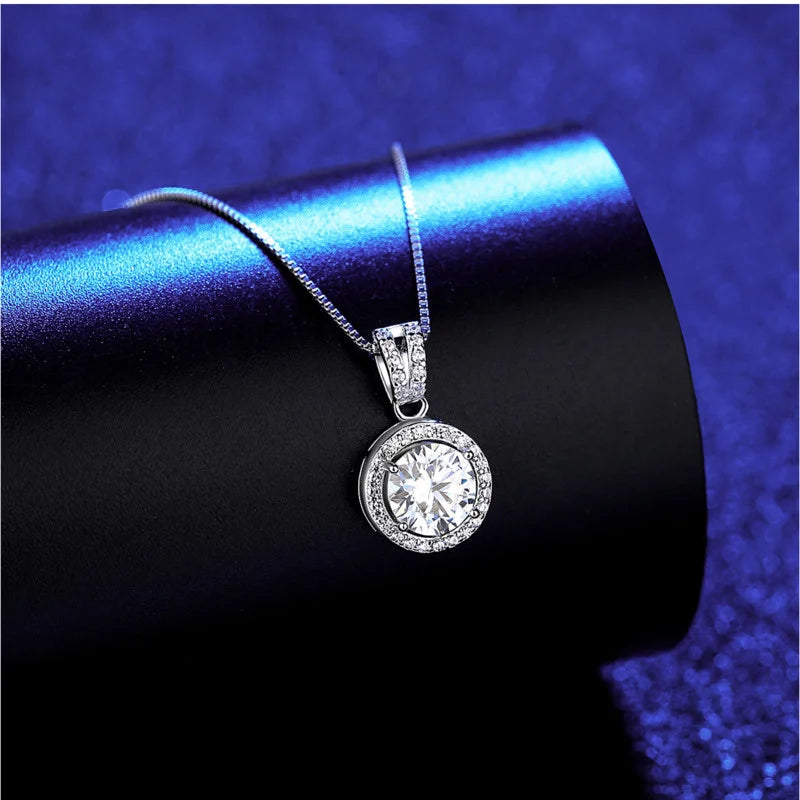 Bijox Geschichte Moissan ite Diamant Anhänger Halsketten für Frauen 925 Sterling Silber Luxus kette Trend Eis Bling Hochzeits schmuck