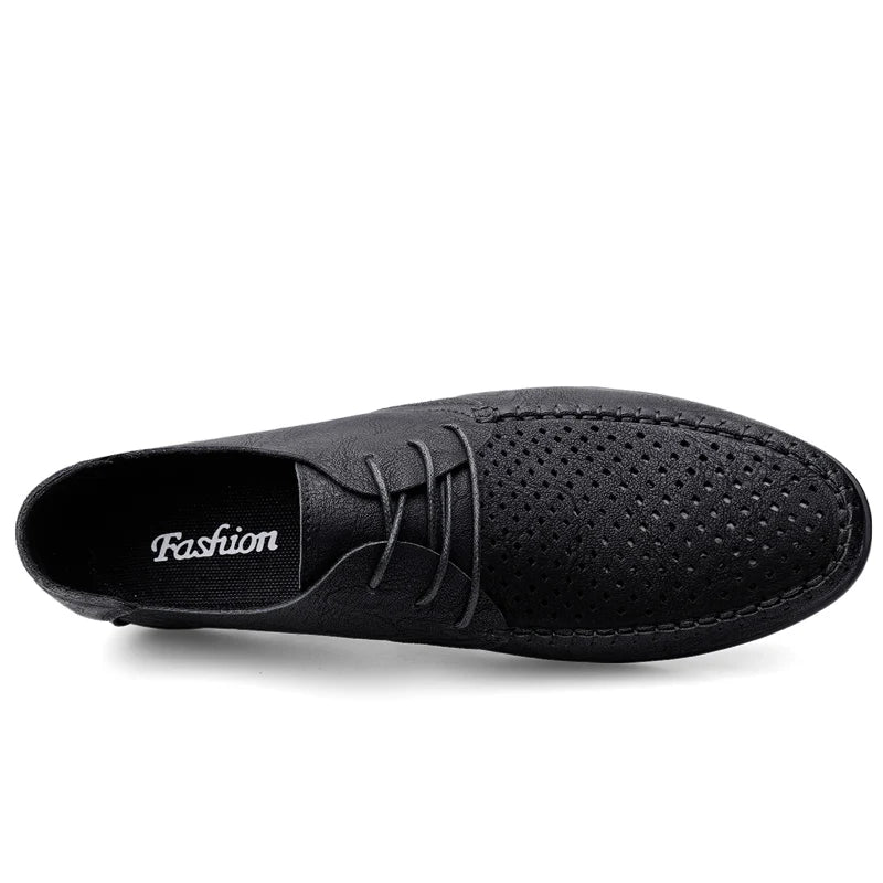 Sommer Leder Mokassins