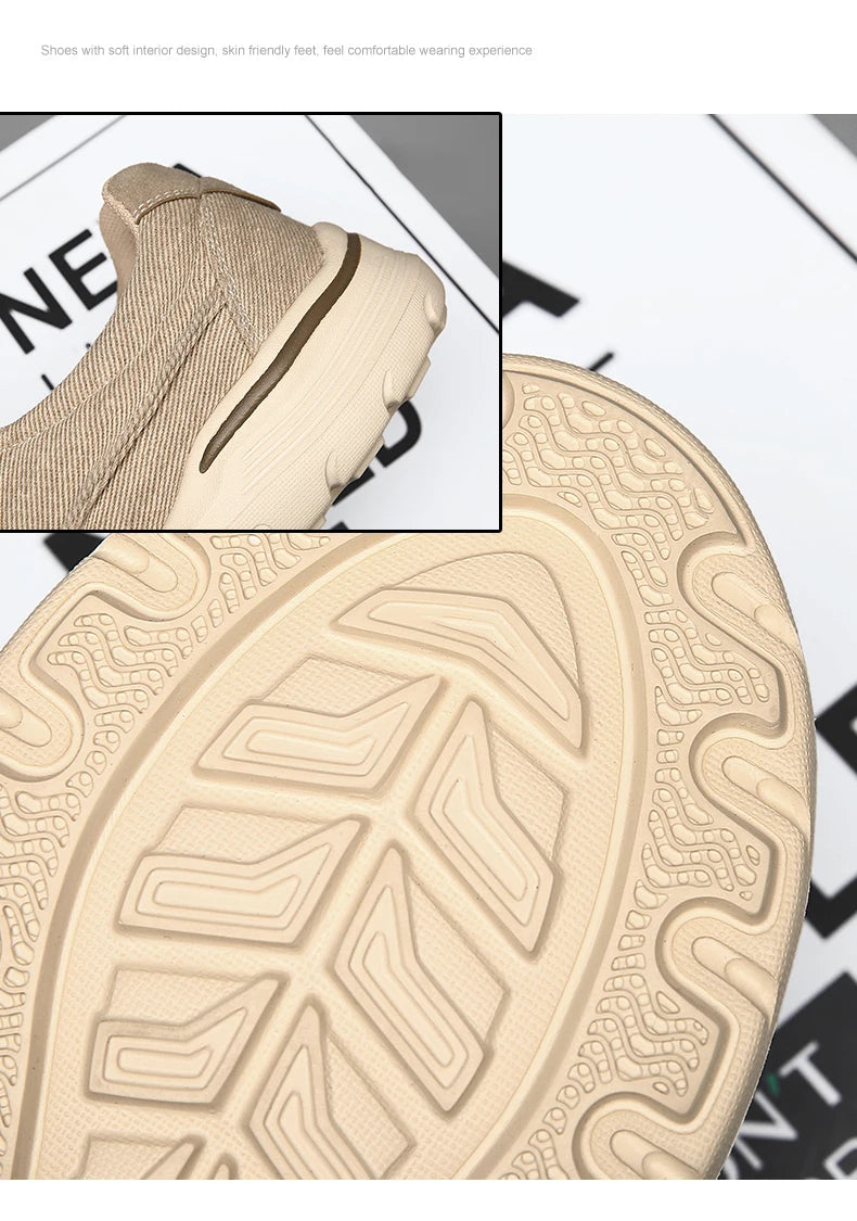 Herren Leinwand Loafers