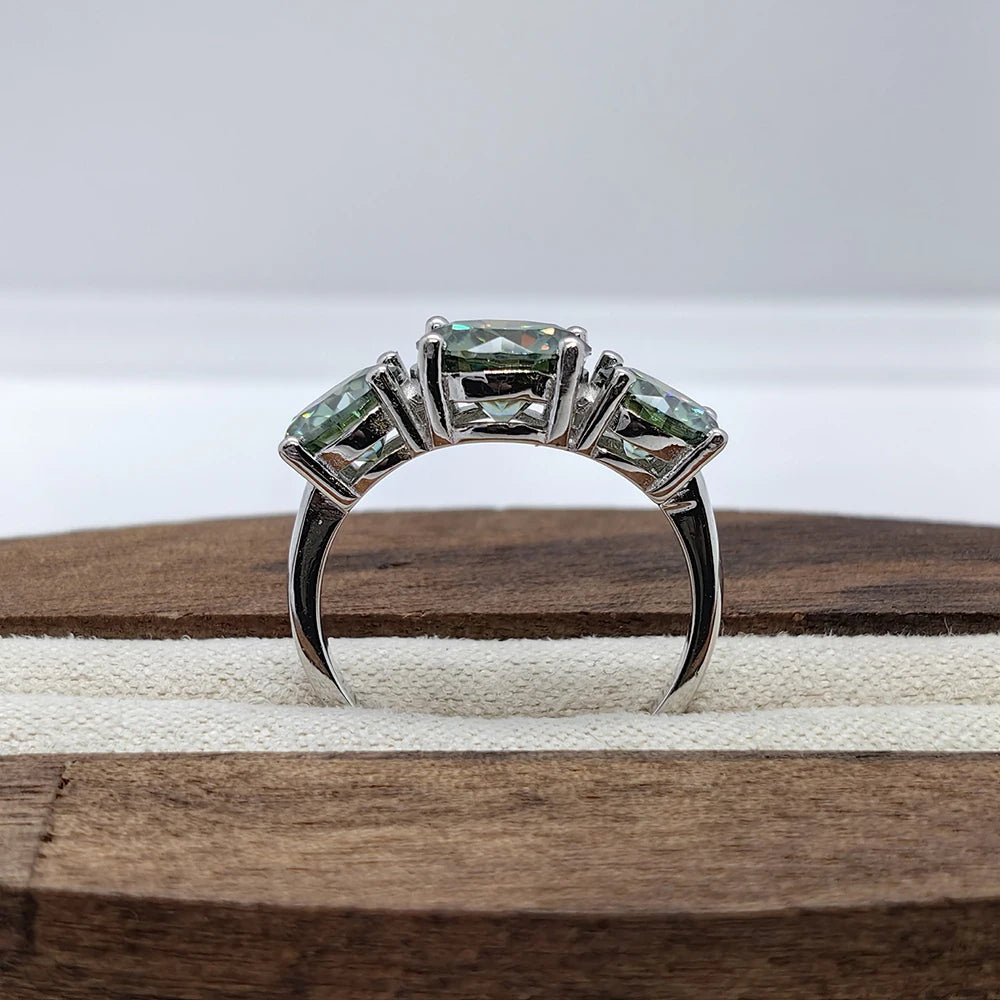 Moissanit Verlobungsring Silber