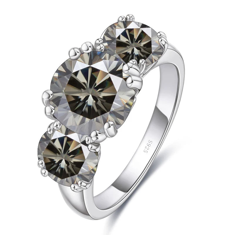 Moissanit Diamantring Silber