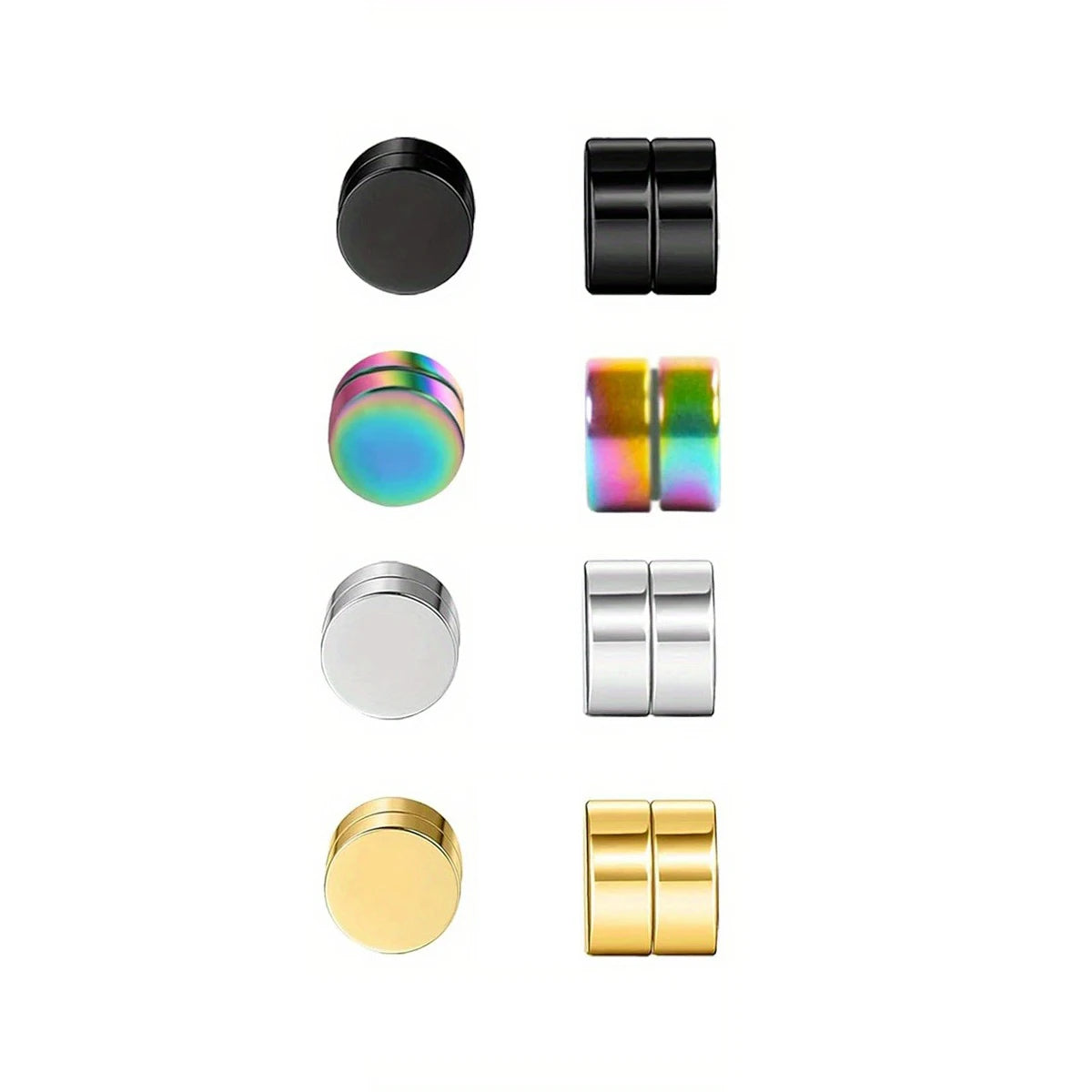 Magnetische Edelstahl Ohrringe  Männer und Frauen