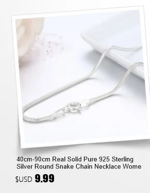 45cm-60cm solide reine echte 925 Sterling Silber Perlen Kreuz kette Halskette Frauen Mädchen Italien Schmuck Kolye Collare Collier Ketting