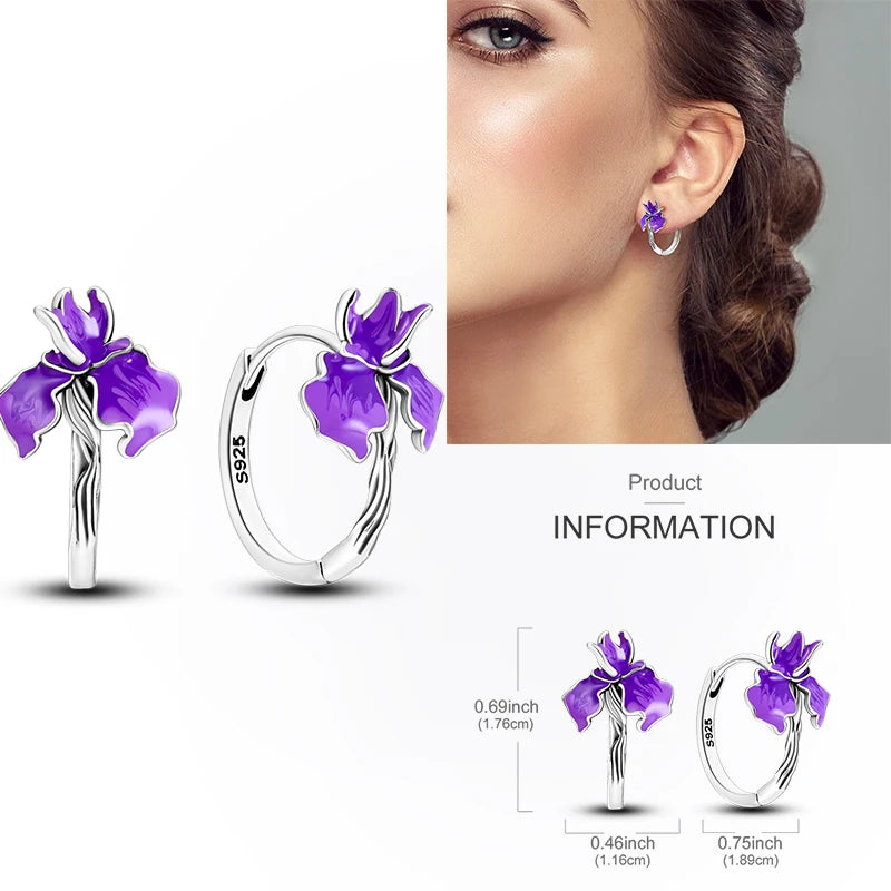 Creolen aus 925er-Sterlingsilber, Mond, Sonne, Original-Ohrring, Anhänger, Zirkon, Herzform, Stern-Ohrring, für Frauen und Mädchen, zur Herstellung von Schmuck