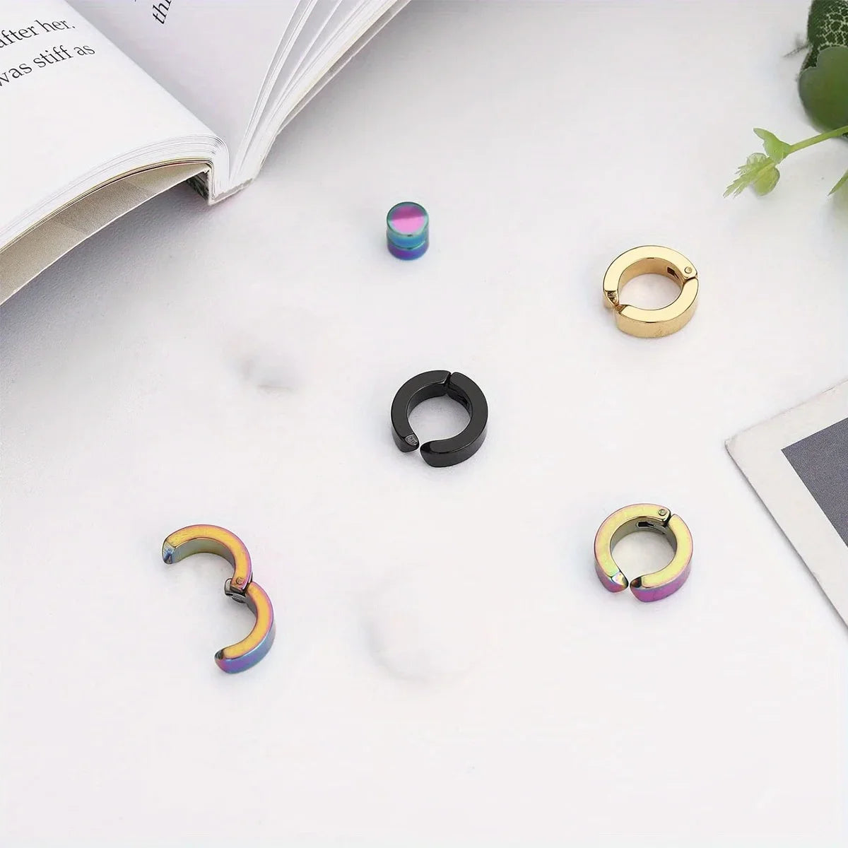 Magnetische Edelstahl Ohrringe  Männer und Frauen