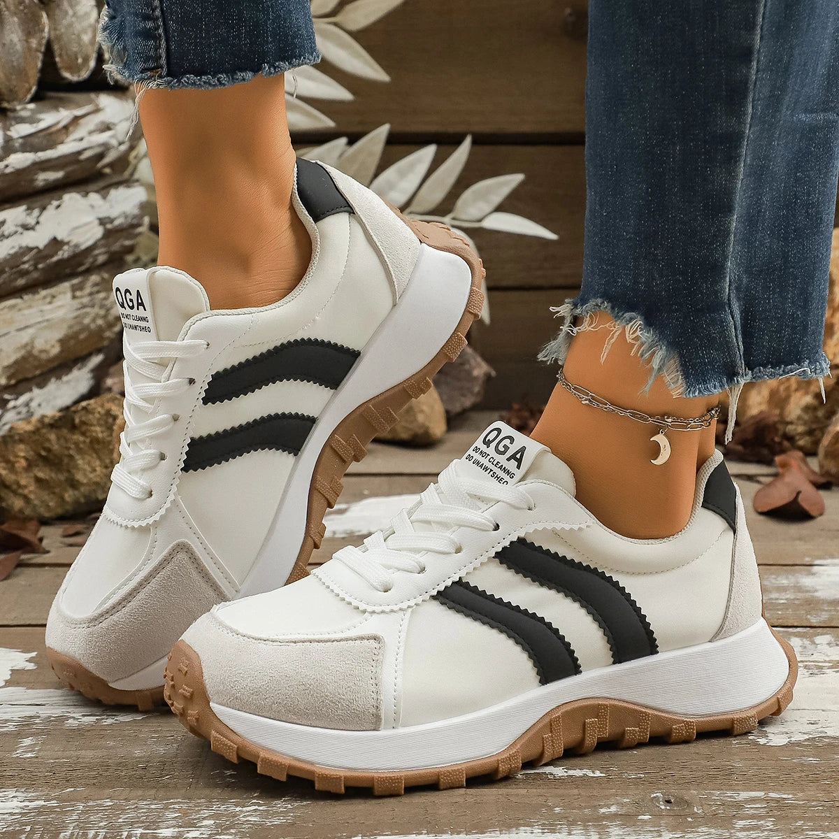 Damen Plattform Casual Sneaker