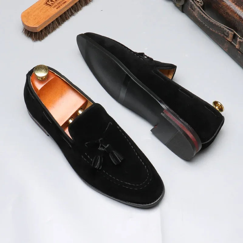 Herren Fransen Loafers