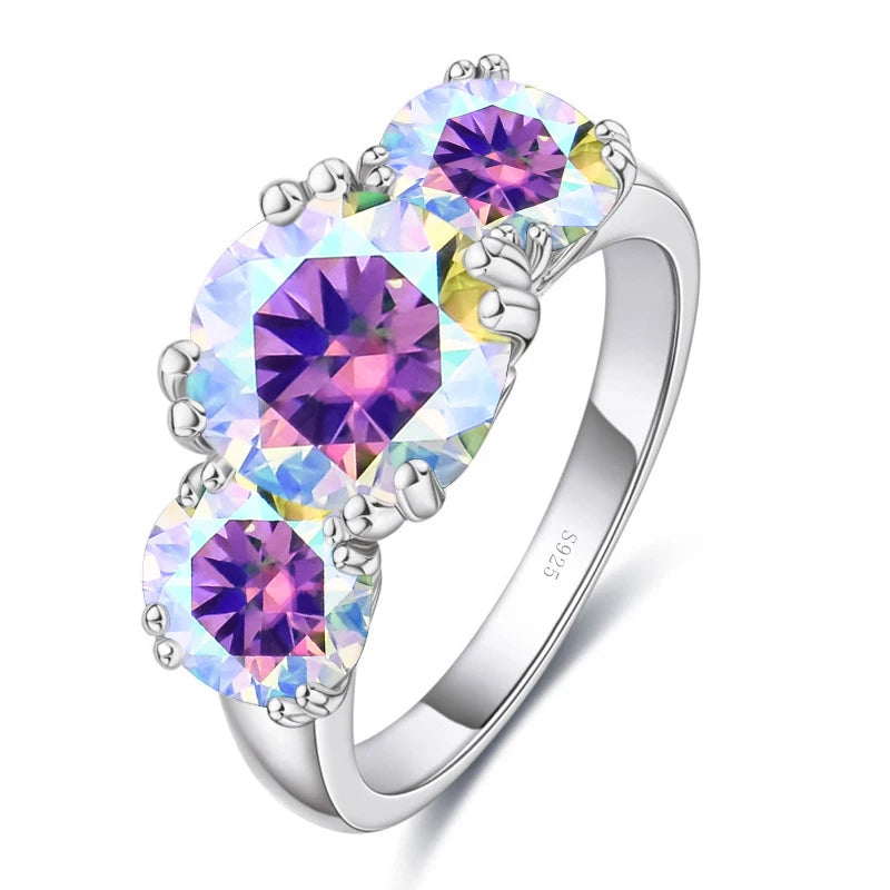 Moissanit Diamantring Silber