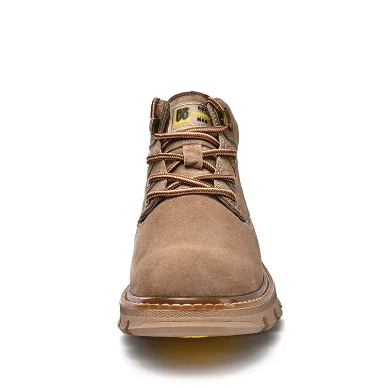 Herren Stiefel Echtleder – Weiche Sohle Komfortable Casual Stiefeletten