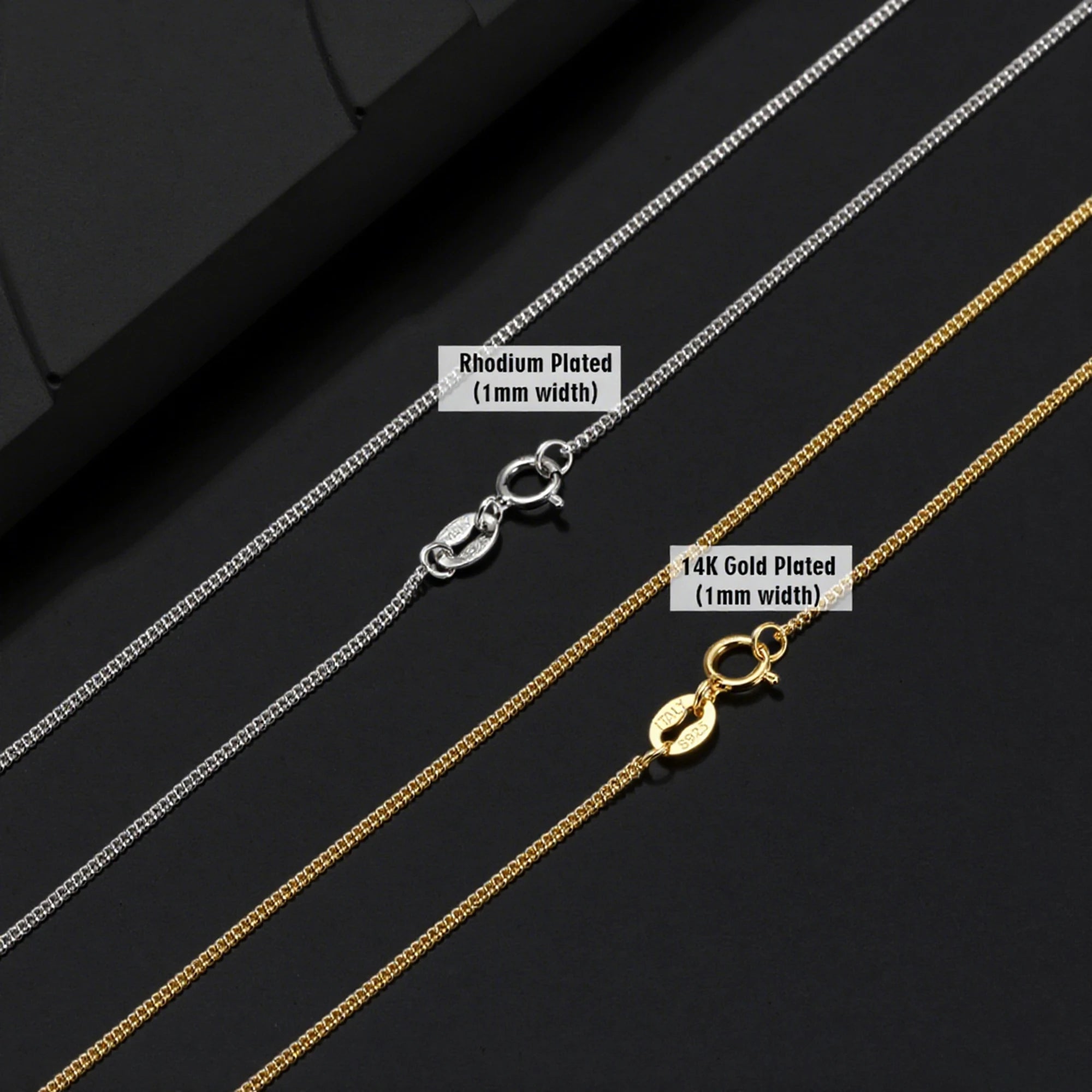 Effie Queen 100 % 925 Sterling Silber italienische 1,2 mm Chopin-Kette für Damen, modisch, 40–60 cm, Basic-Halskette, Schmuck SC53