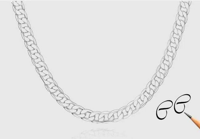 925er Sterlingsilber Halskette für Herren & Damen