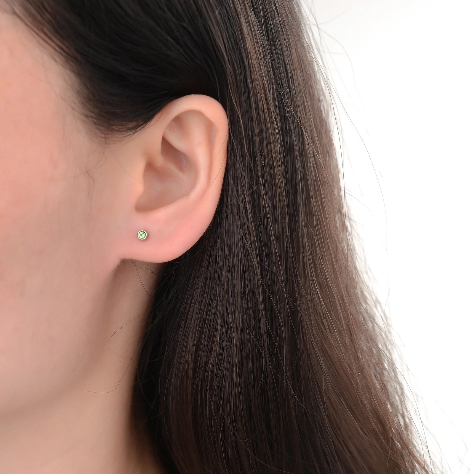 12 Paar Ohrstecker mit Geburtsstein aus chirurgischem Edelstahl mit kubischem Zirkonia, vergoldeter Herz-Stern-Ohrstecker, runder mehrfarbiger Ohrstecker