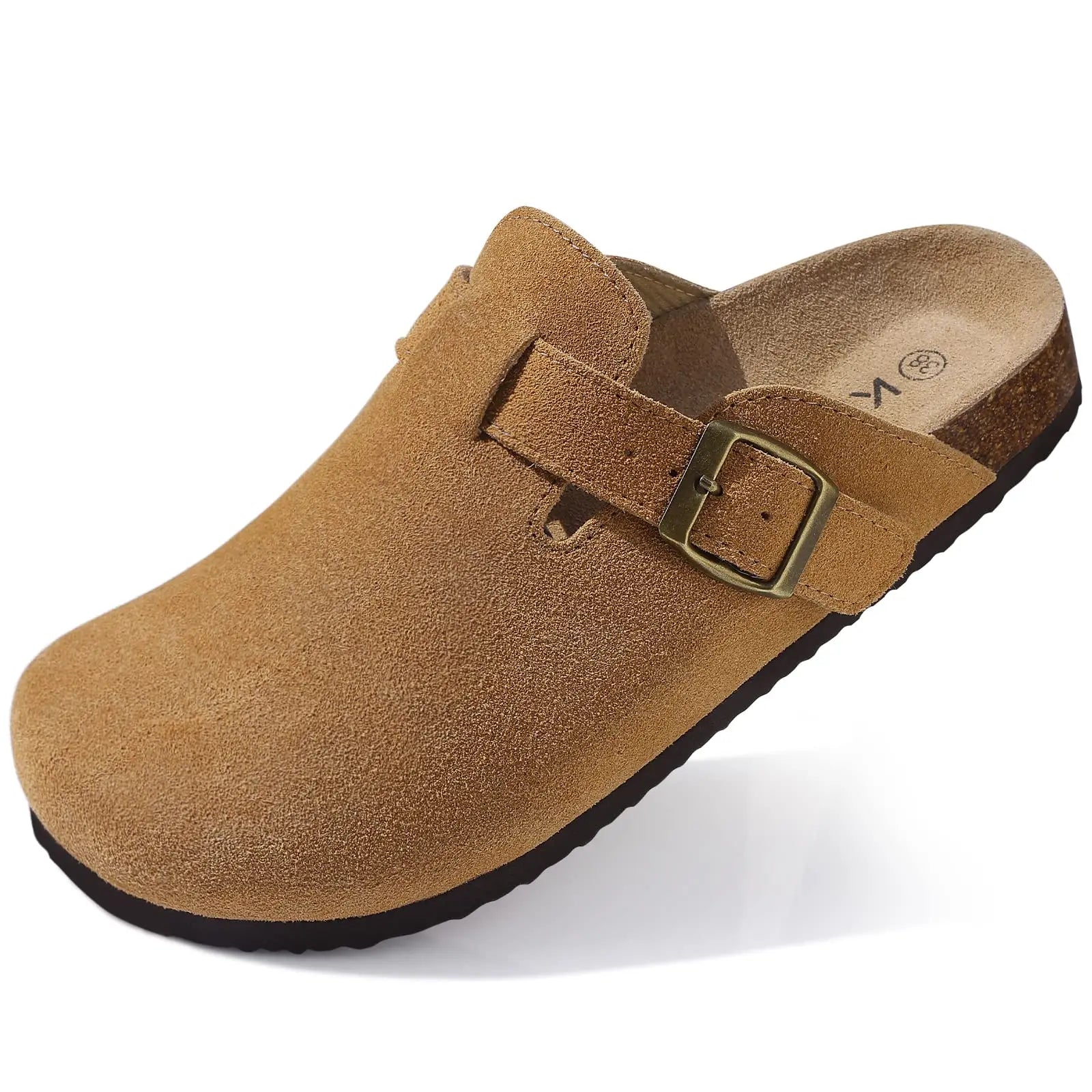 Asgard Herren Clogs mit Kork-Fußbett