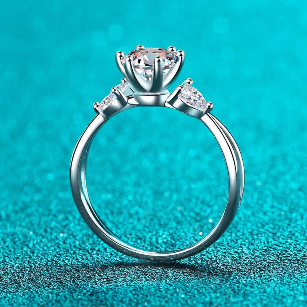 Luxus Moissanit-Solitärring – 1ct – Frauen