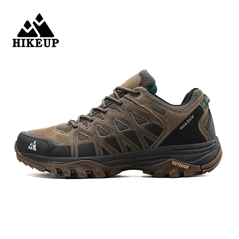 HIKEUP Modische Outdoor-Schuhe, Wandern, Herren, Sport, lässig, Bergtrekking-Stiefel, Camping-Sneaker für Herren, rutschfest, verschleißfest